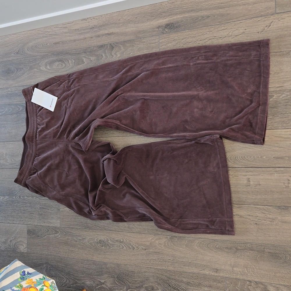 Lululemon Wide Leg Velvet Cord Pant